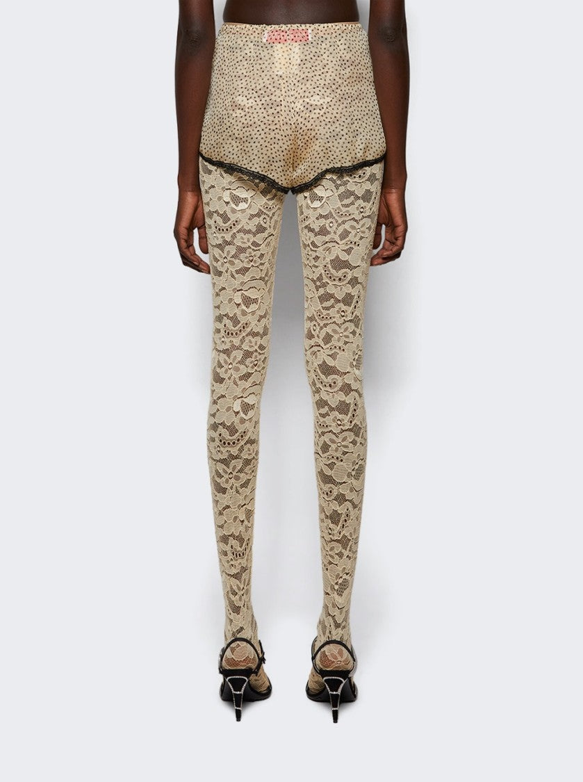 Valentino Valentino Silk Lace-Detail Shorts