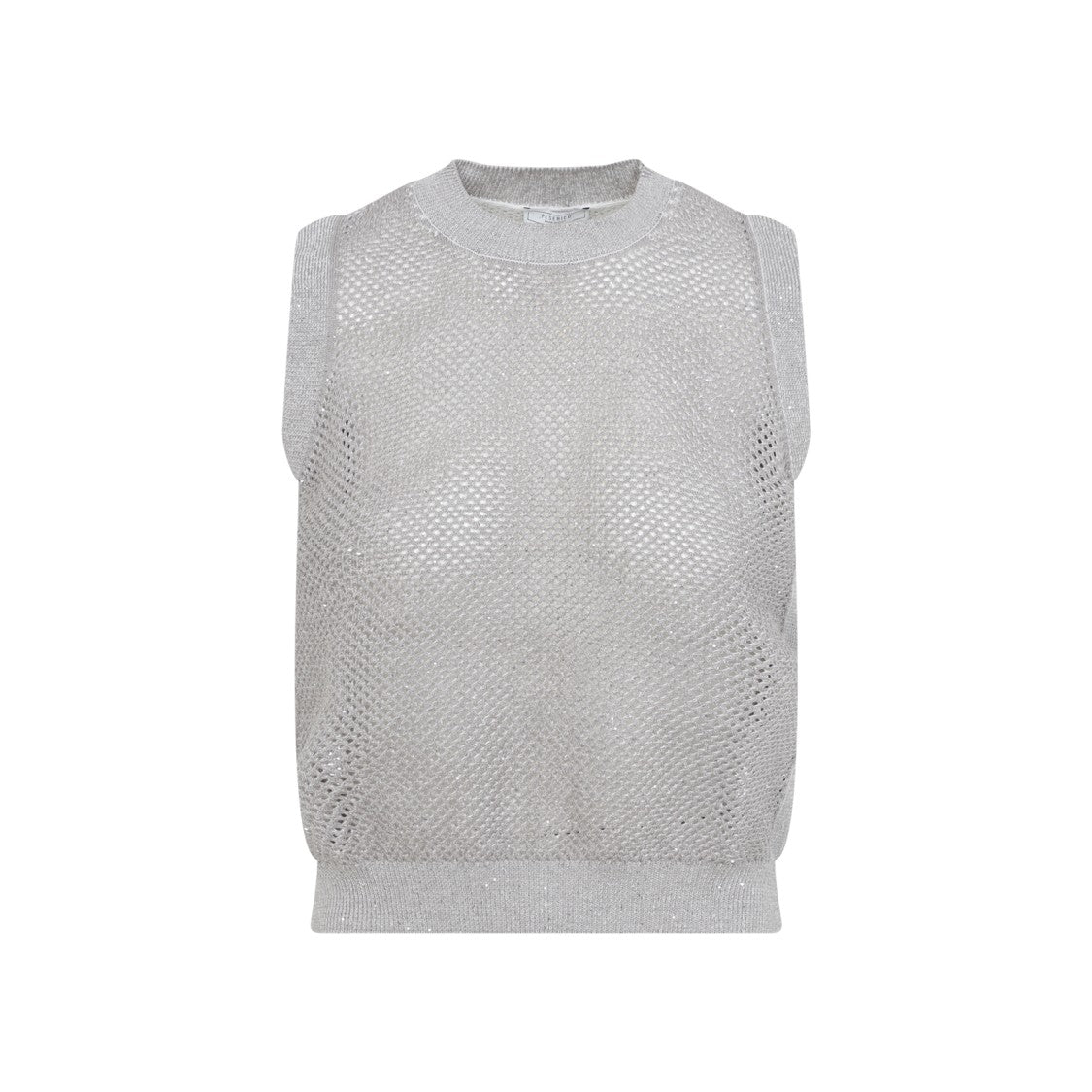 Peserico Sleeveless Open Weave Knit Sweater