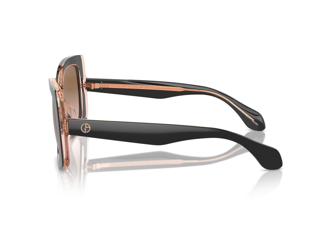 Giorgio Armani 0Ar8208u Gradient Acetate Oversized Square Sunglasses