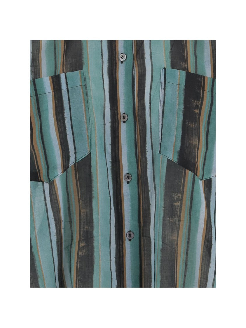 Pinko Cotton Shirt With Striped Pattern