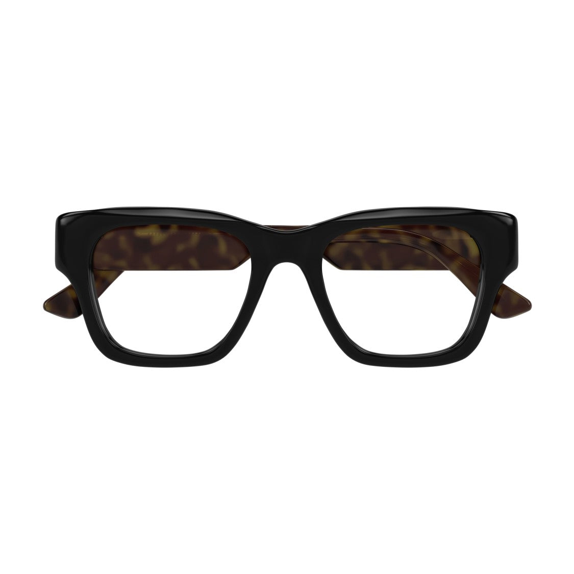Gucci Gg1669o Bold Rectangular Eyeglasses In Solid Black
