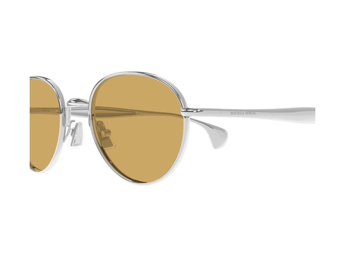 Bottega Veneta Silver Bv1396s Metal Aviator Sunglasses