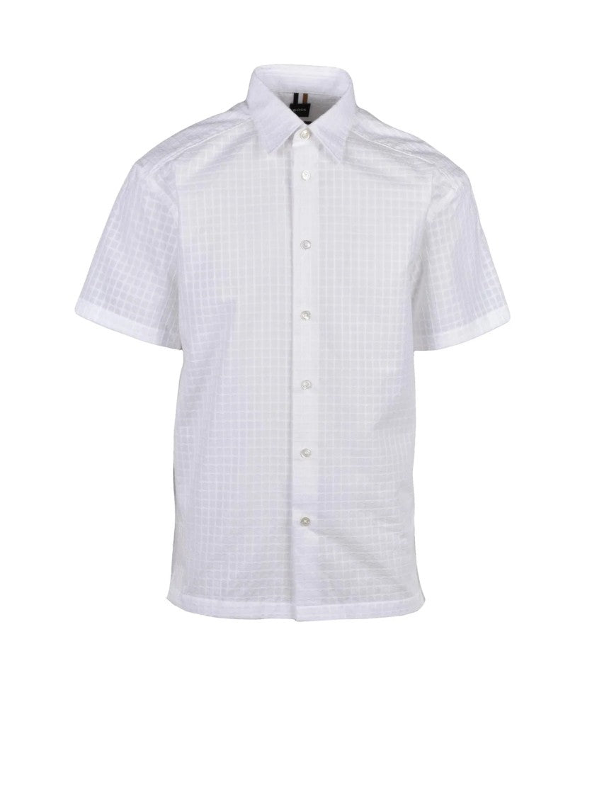 Boss White Cotton Shirt