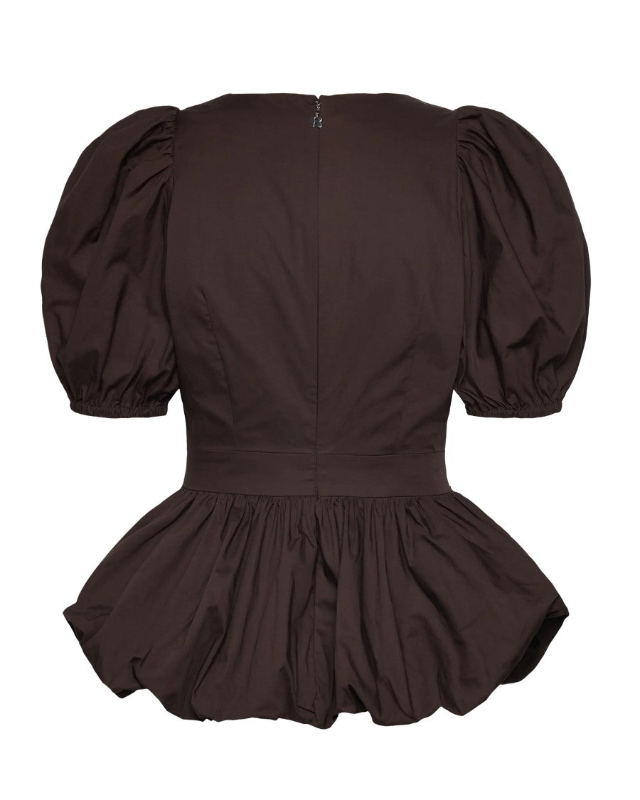 Rotate Bubble Molé Top Puff Sleeve Bubble Molé Top