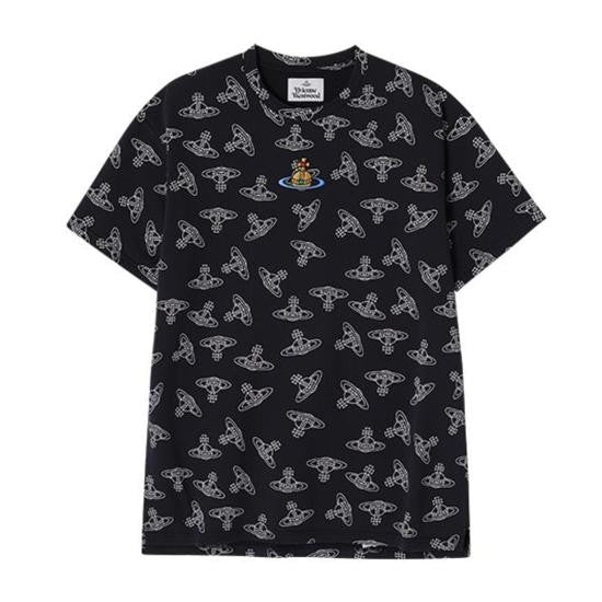 Vivienne Westwood Short-Sleeve T-Shirt With Orb Logo And Embroidered Emblem