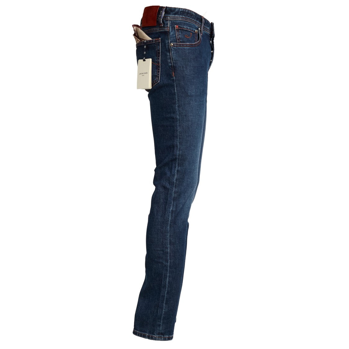 Jacob Cohen Slim-Fit Jeans With Branded Button And Velvet Logo Patch