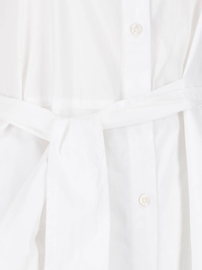 Polo Ralph Lauren White Button-Down Tiered Skirt Dress