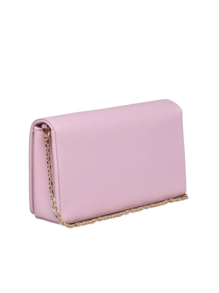 Love Moschino Pink Polyurethane Chain Shoulder Bag