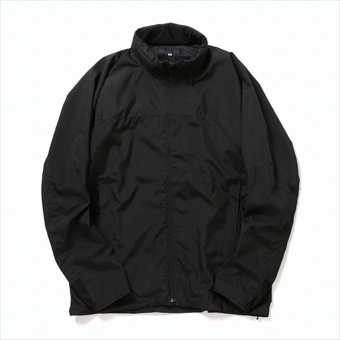 Needles Lightweight High-Collar Black Jacket With Minimalist Design