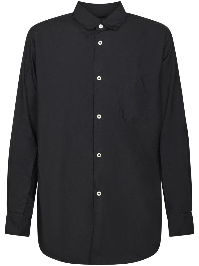 Comme Des Garçons Long-Sleeved Shirt With Classic Collar And Buttoned Cuffs