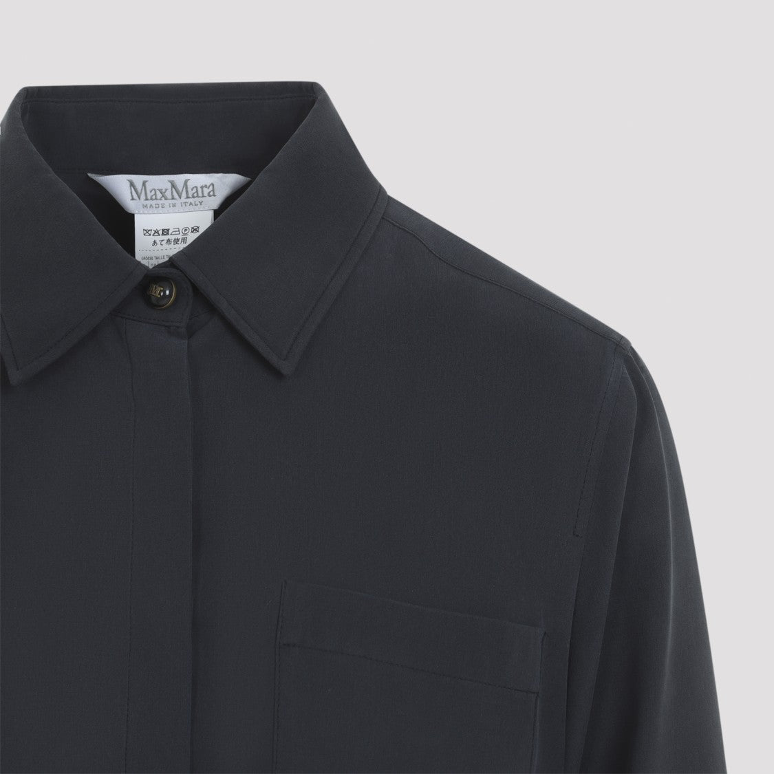 Max Mara Silk Shirt With Classic Collar
