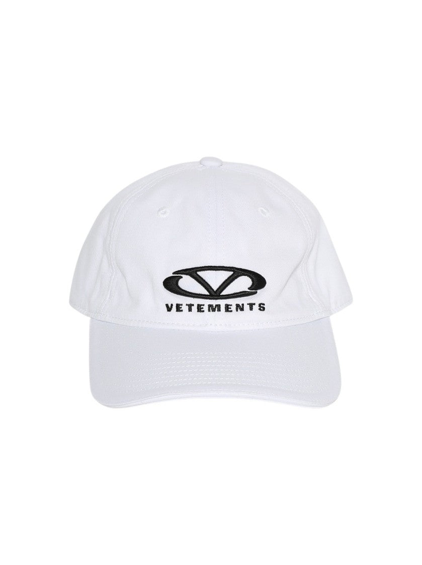 Vetements Oval Logo Cap White