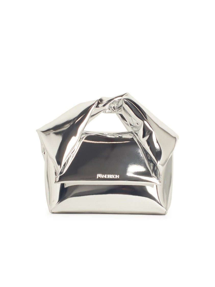 J. W. Anderson Twister' Silver Polyurethane Crossbody Bag