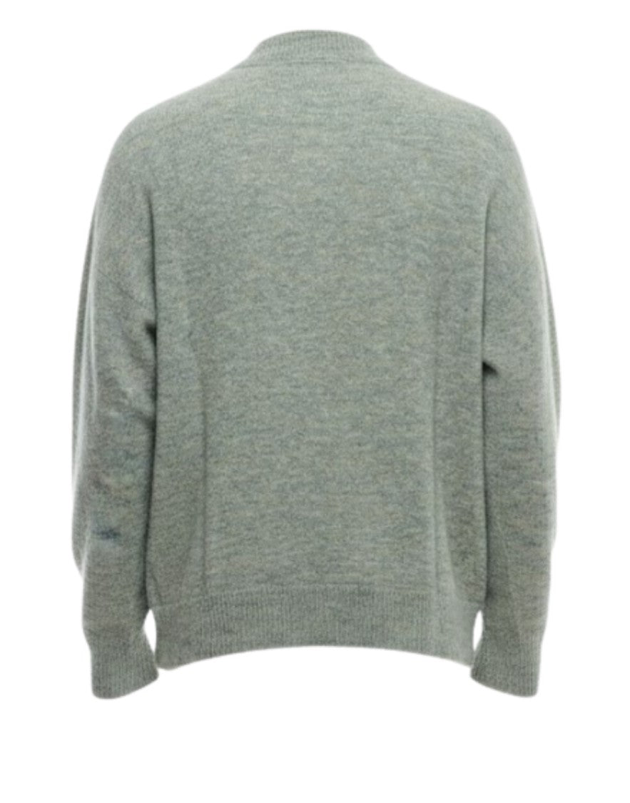 Atomofactory Sage Green Brushed Crewneck Sweater