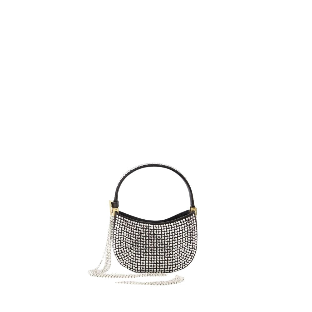 Magda Butrym Micro Vesna Hobo Bag - Black - Strass