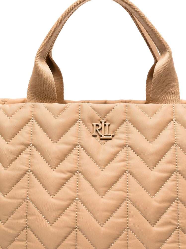 Lauren Ralph Lauren Quilted Extra-Large Tote With Dual Handles And Embossed Strap