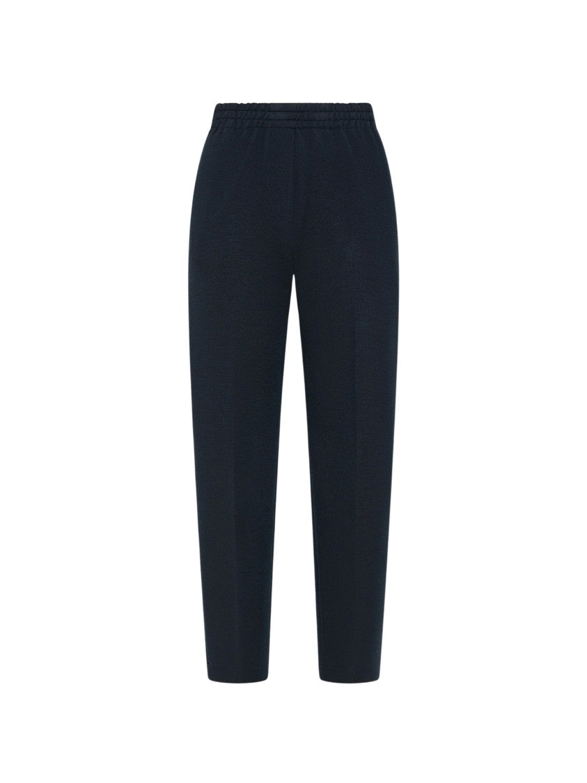 Seventy Venezia Structured Knit Elasticated Waist Straight-Leg Pants
