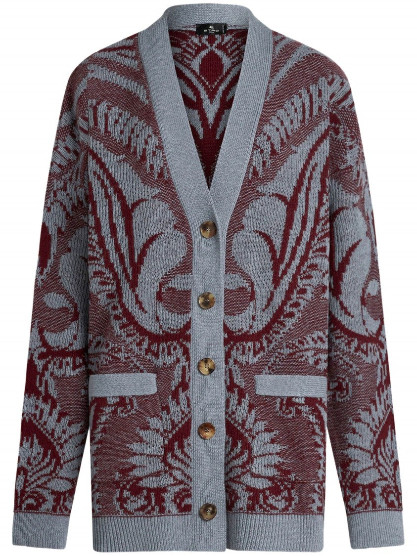 Etro Jacquard-Knitted Cardigan