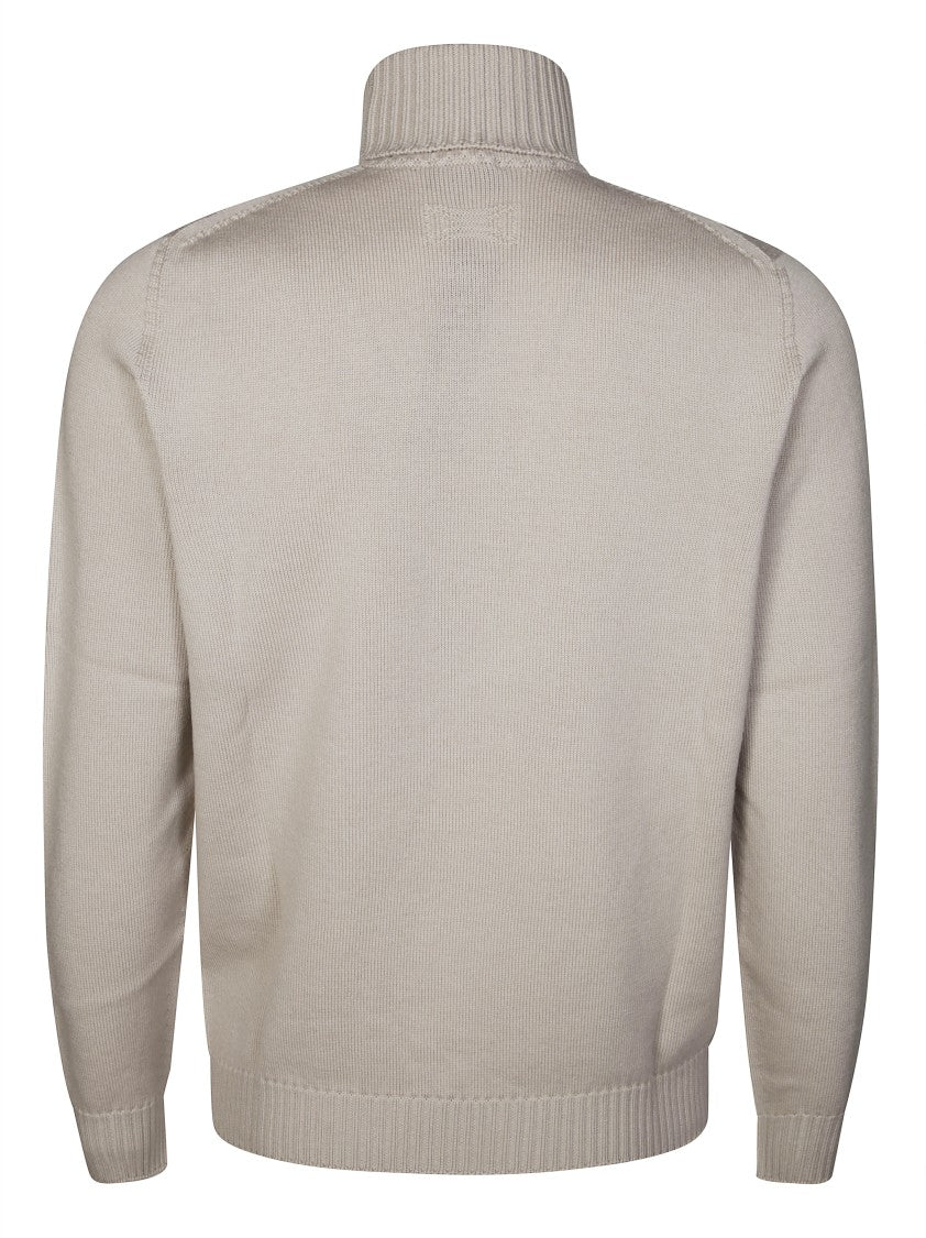 Drumohr Tubular Turtleneck Sweater In 100% Merino Wool