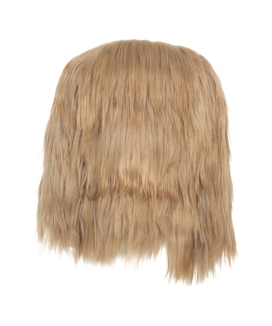 Giorgio Brato Beige Faux Fur Jacket With Hem