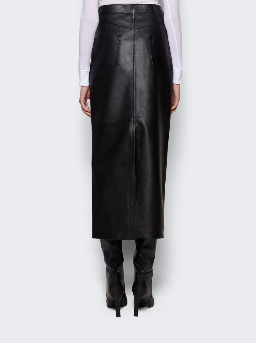 Wardrobe.Nyc Leather Maxi Column Skirt