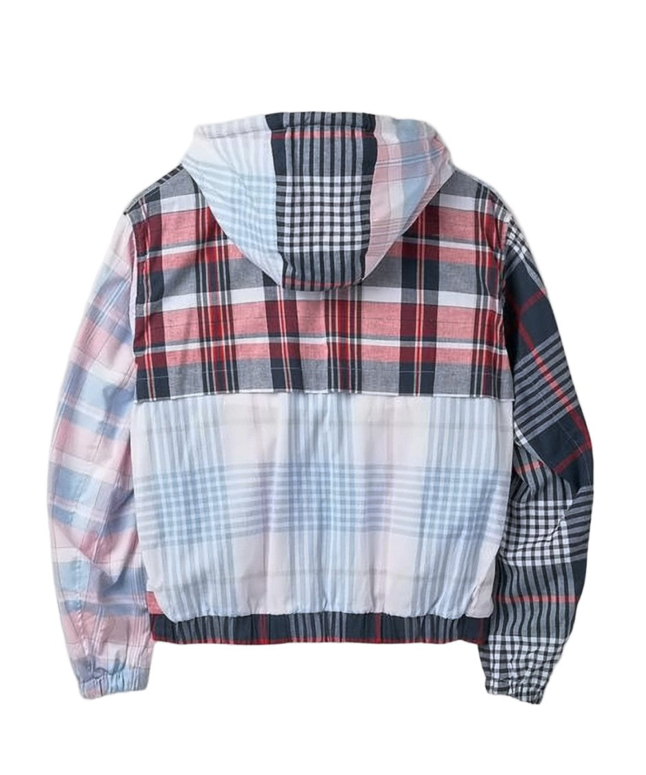 Thom Browne Patchwork Hooded Jacket With Adjustable Drawstring