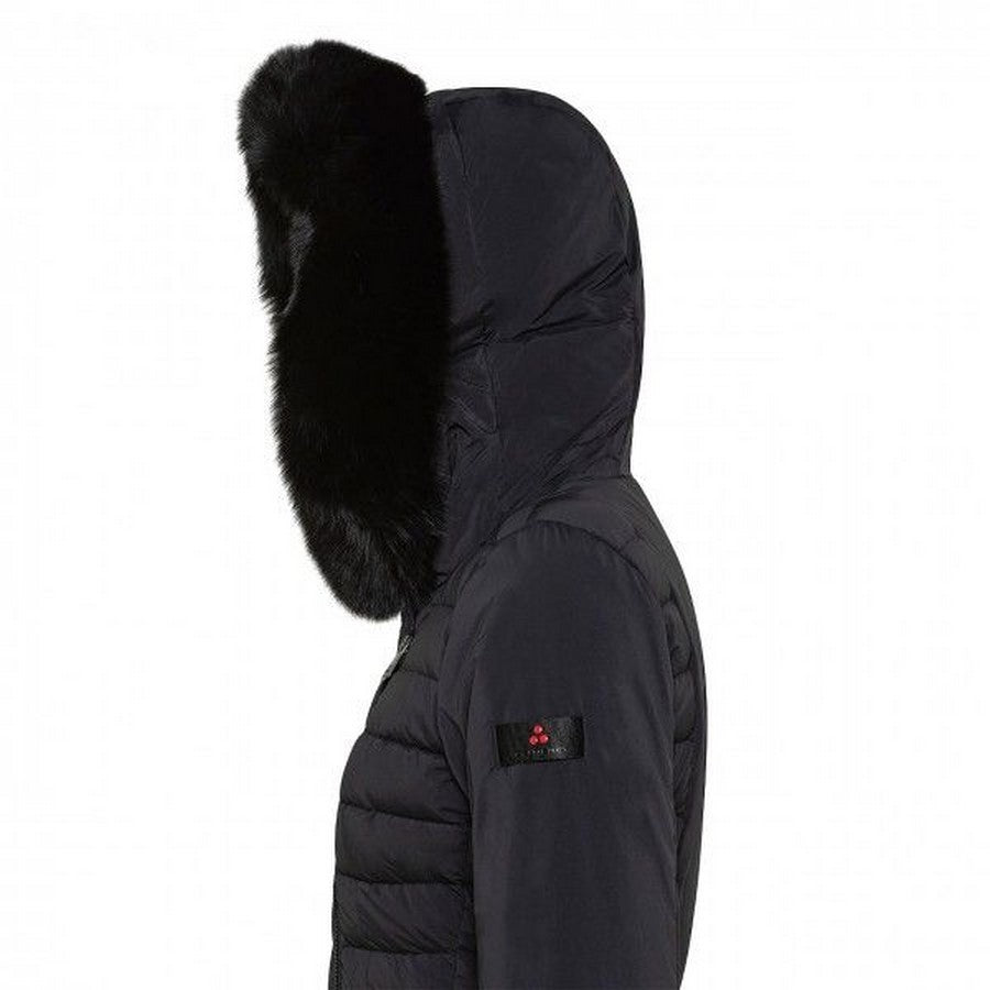 Peuterey Padded Jacket With Faux Fur Collar And Quilted Design