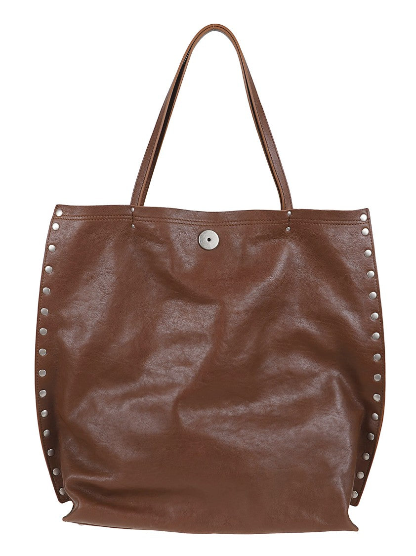 Zanellato Spacious Brown Leather Shoulder Bag