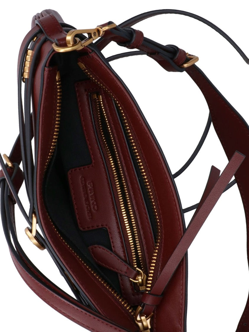 Pinko Burgundy Medium Belt Shoulder Bag