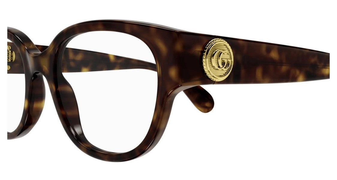 Gucci Eyeglasses Gg1411o 005 Havana Havana Transparent 53/19/135