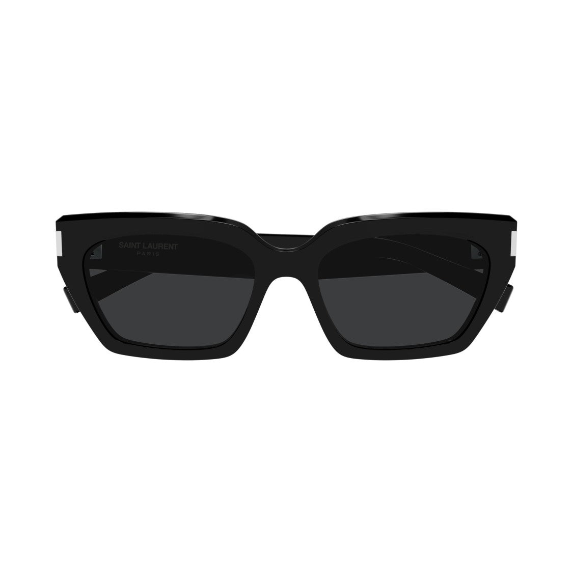 Saint Laurent Angular Frame Sunglasses With Metallic Accents