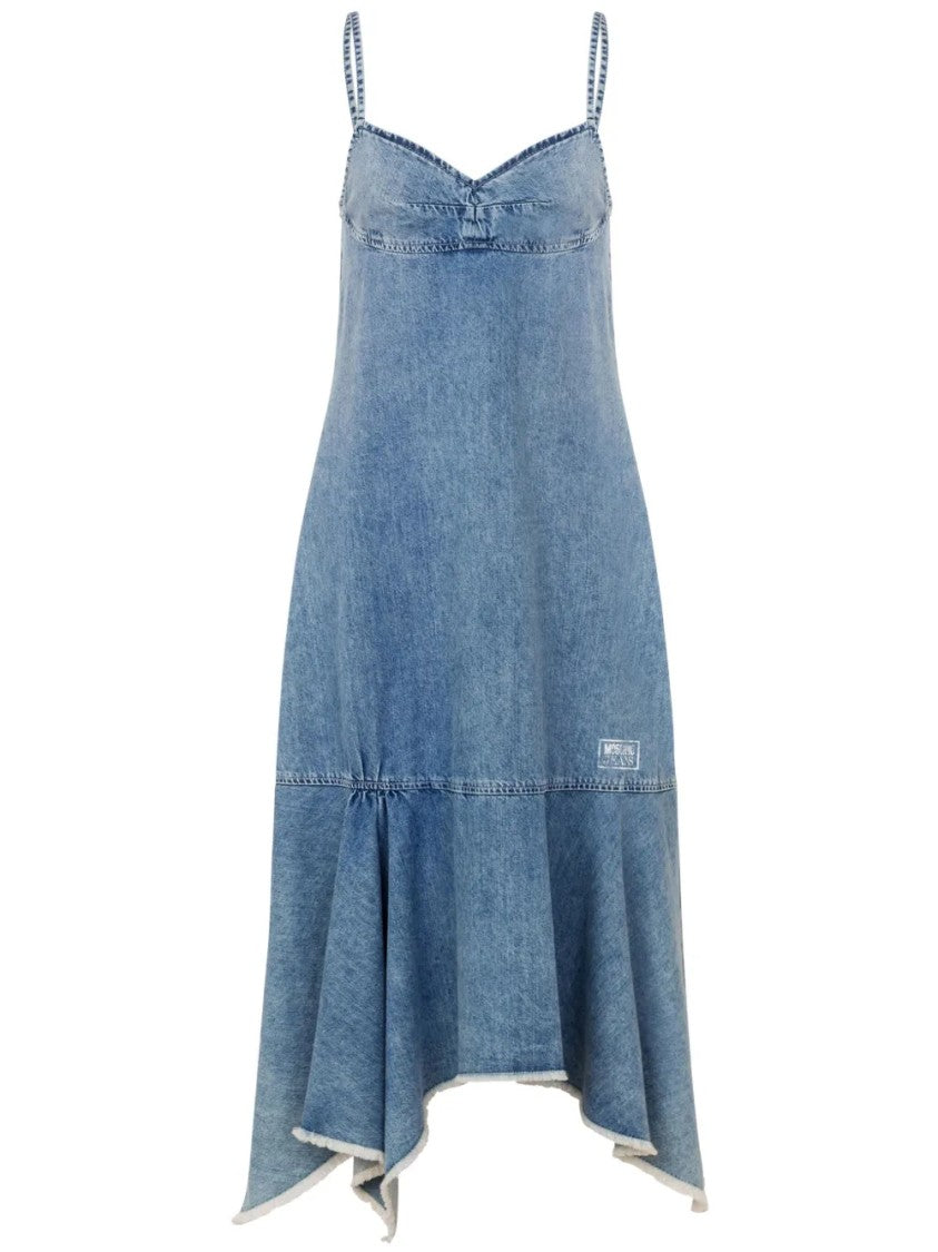 Moschino Classic Fitted Bodice Dress With Flared Skirt