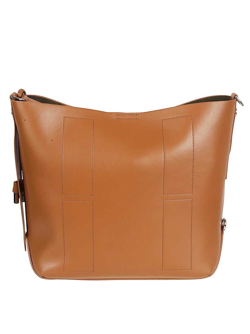 Hogan Structured Calfskin Bag With Detachable Strap