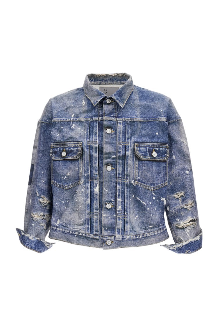 Junya Watanabe Trompe-L'œil Denim Jacket With Adjustable Cuffs And Hem