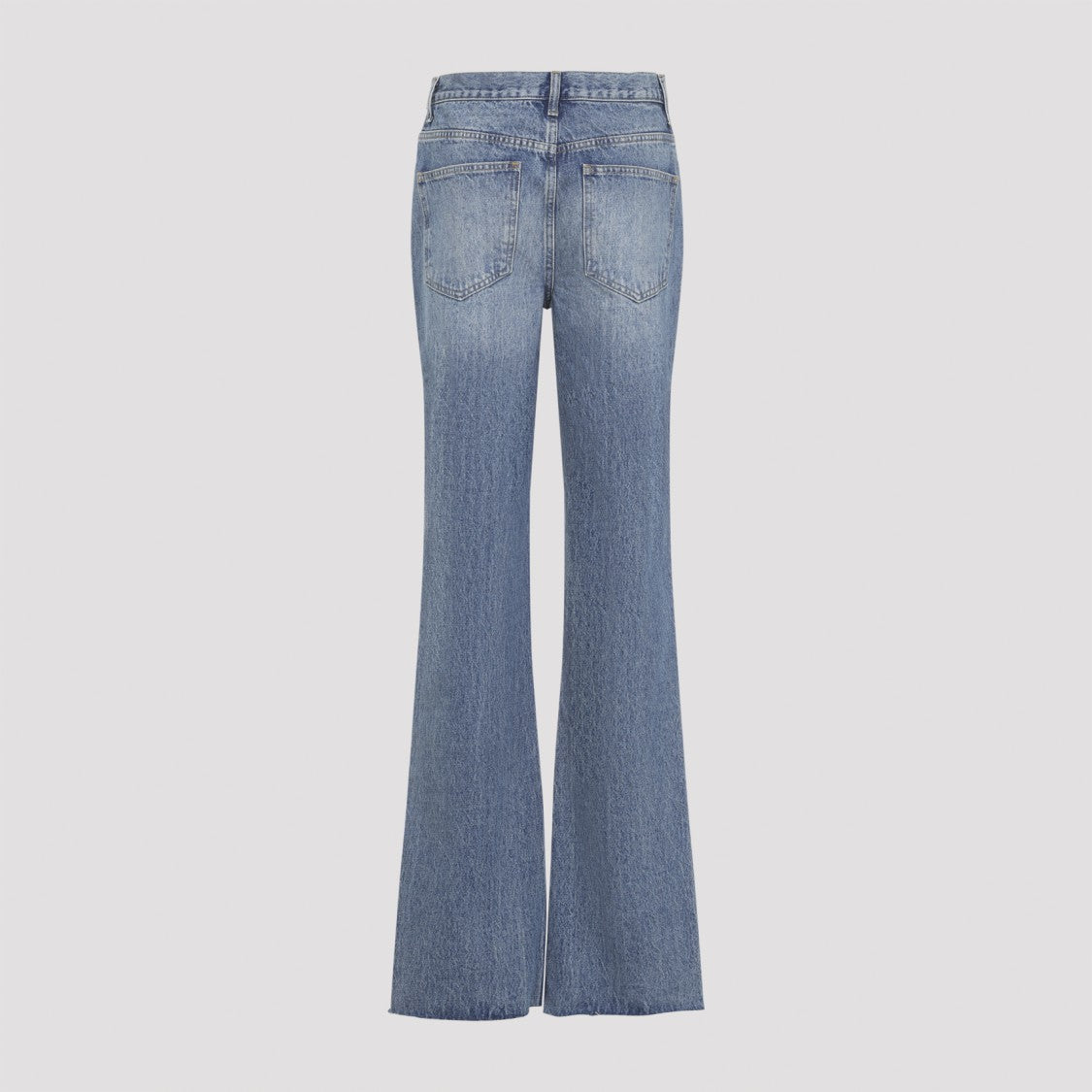 The Frankie Shop High-Waisted Flared Jeans With Vintage Wash