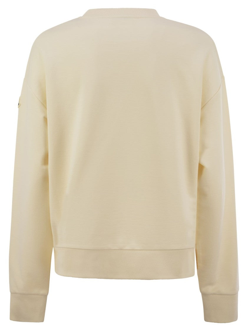 Moncler Relaxed-Fit Cotton Sweatshirt With Embroidered Logo