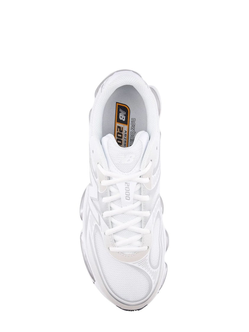 New Balance White 2000 Synthetic Mesh-Blend Sneakers