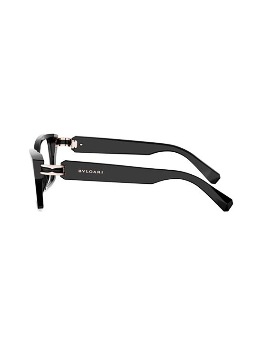 Bulgari Black Bv50068i Rectangular Metallic Eyeglasses