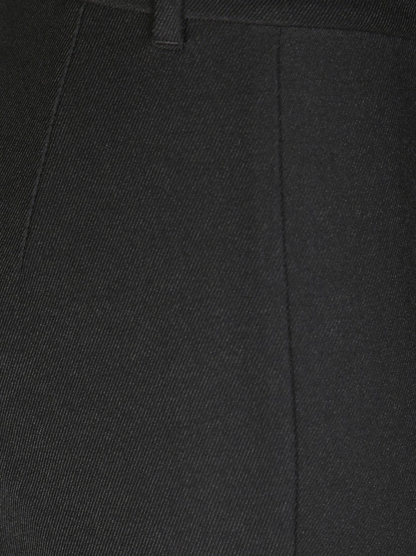 Max Mara Tailored Black Trousers With Structured Waistband And Smooth Finish