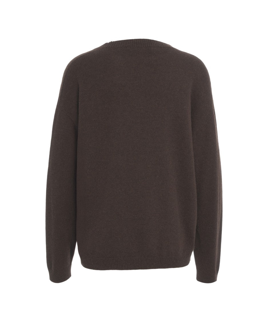 Jucca Cashmere Sweater With Ribbed Cuffs And Hem