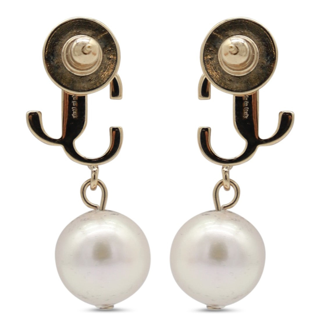 Jimmy Choo Pearl-Embellished Gold-Tone Brass Earrings