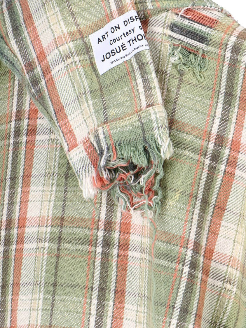 Gallery Dept. Green Plaid Cotton Casual Shirt