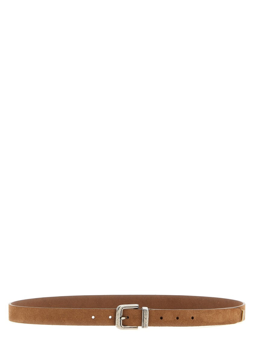 Brunello Cucinelli Refined Brown Suede Belt
