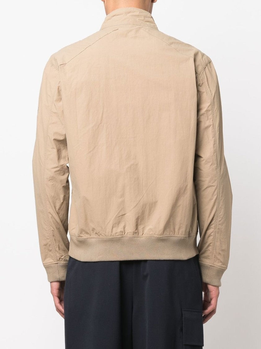Barbour Tan Brown Multi-Pocket Zip Jacket