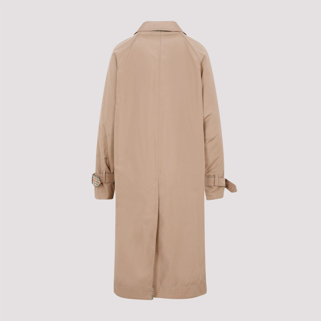 Akris Camel Multicolor Wool Flannel Coat