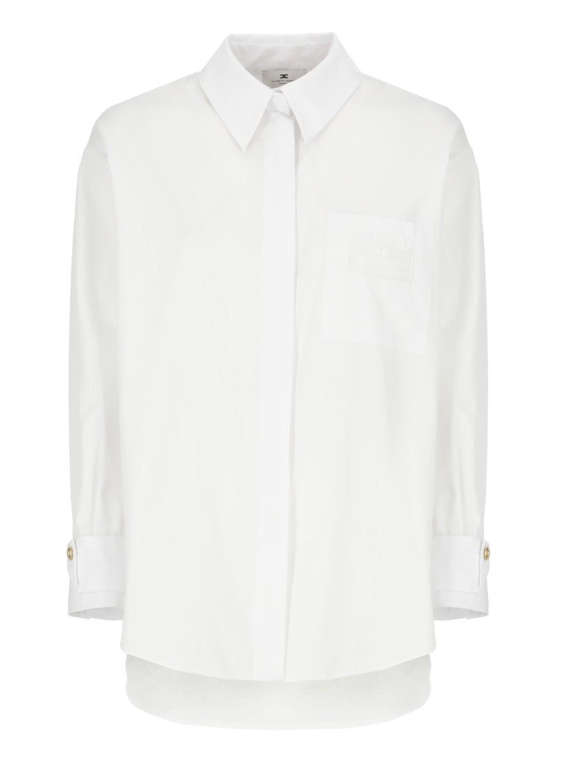 Elisabetta Franchi White Cotton Shirt