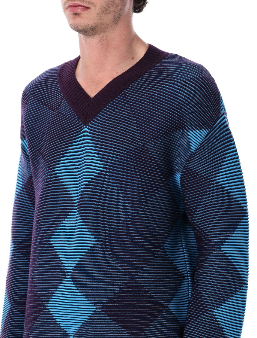 Dries Van Noten Argyle Sweater