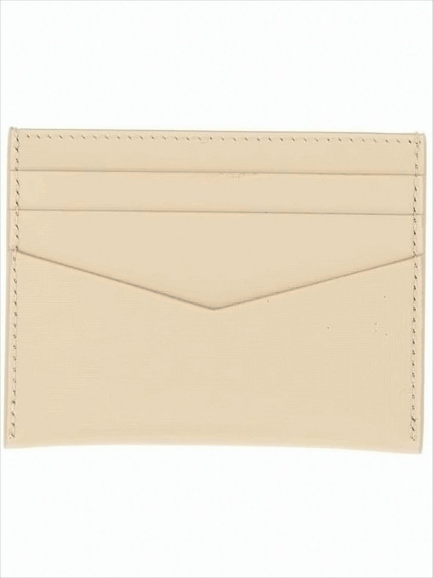 Givenchy Textured Calf Leather Card Wallet With V-Shaped Design