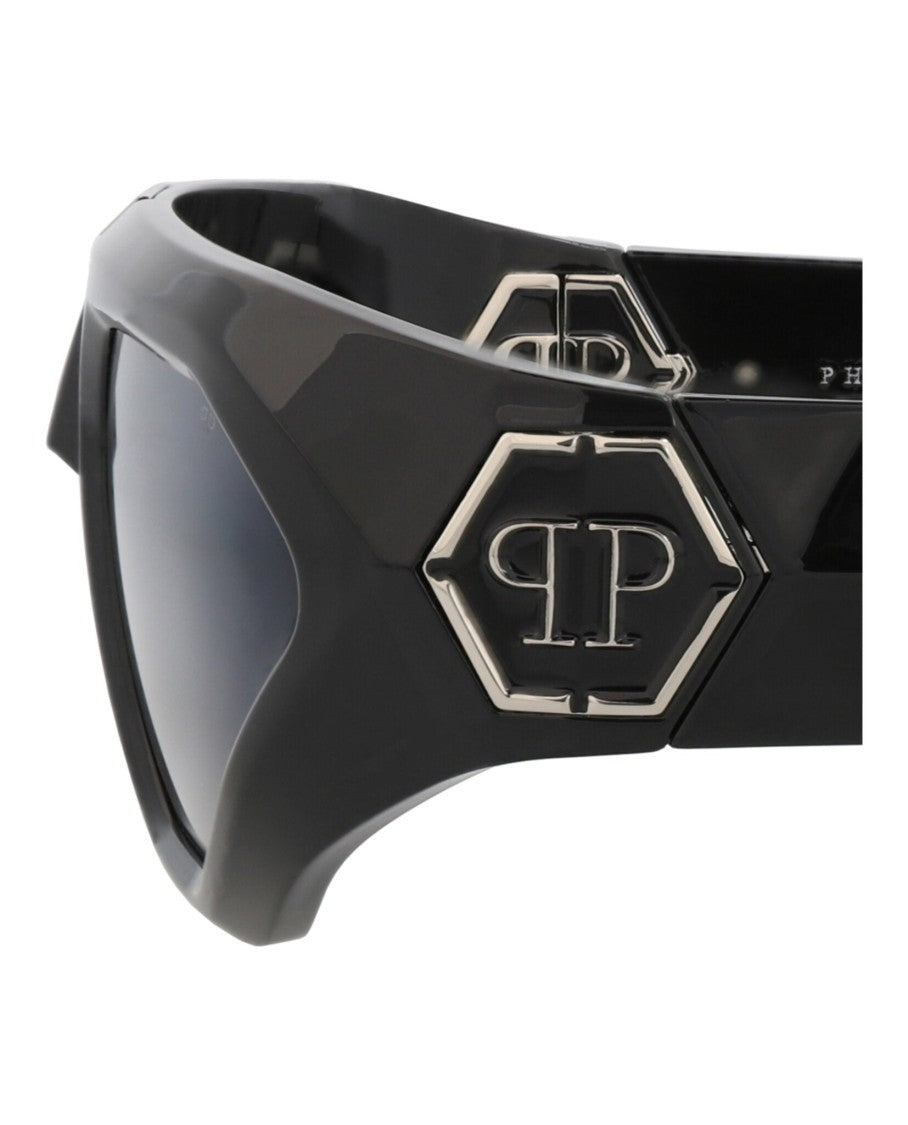 Philipp Plein Shield-Frame Nylon Sunglasses