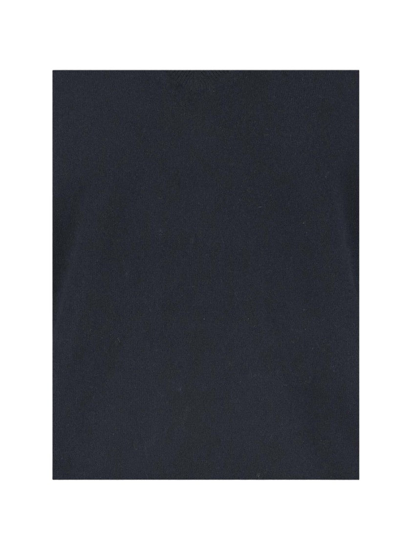 Vince Cashmere V-Neck Pullover With Ribbed Edges